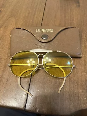 VINTAGE MITCHELL SHOOTING GLASSES Yellow Aviator 1/10 12k Gf • $119.28