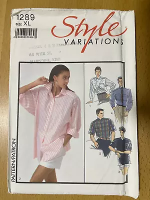 New Style Sewing Pattern Misses & Men's Shirt Size Extra Large • £7.50