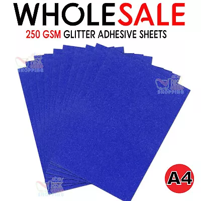 A4 Glitter Card Coloured Premium Quality Low Non Shed 250gsm Crafts Mixed • £19.99