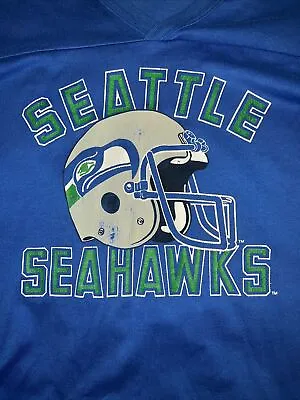 Seattle Seahawks T Shirt Made In USA 3XL Tall Fits Smaller Vintage AFC West Days • $30