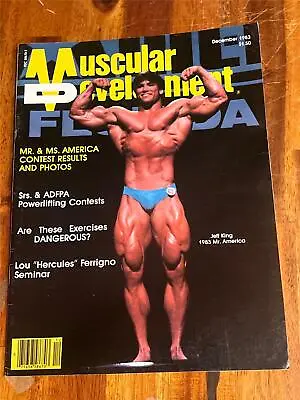 MUSCULAR DEVELOPMENT Bodybuilding Muscle Magazine JEFF KING 12-83 • $7.49