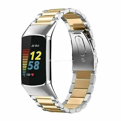 For Fitbit Charge 5 6 Metal Stainless Steel Watch Band Strap Bracelet Wristband • $11.99