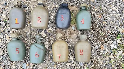 Pair Of Military Water Bottles Used • £10.99