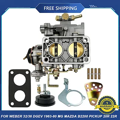 22680033B Carburetor For Weber 32/36 DGEV 1963-80 MG Mazda B2200 Pickup 20R 22R • $115.55