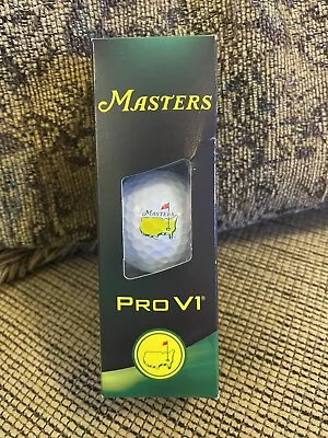 2024 Masters Golf Tournament Titleist Pro V1 Golf Balls - Sleeve Of 3 • $9.50