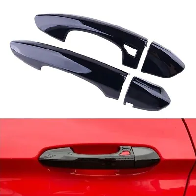 For 2015-2022 Ford Mustang GLOSS BLACK Door Handle Covers Overlay • $24.99