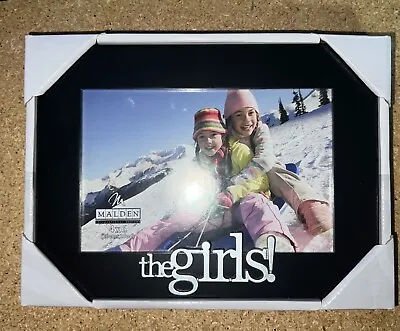 Malden The Girls Photo Frame 4x6 Black Frame With Silver Letters • $7