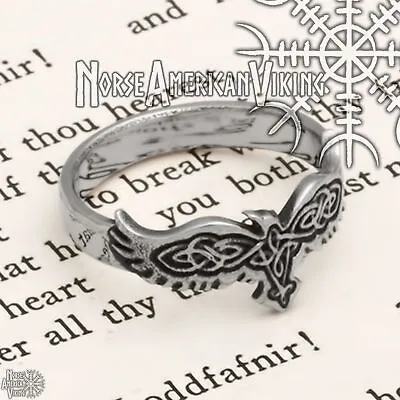 Viking Raven Ring 316L Stainless Steel • $22.49