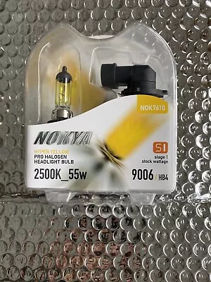 Nokya Hyper Yellow 9006/HB4 Stage 1 Stock Wattage 55watt NOK7610 • $22.75