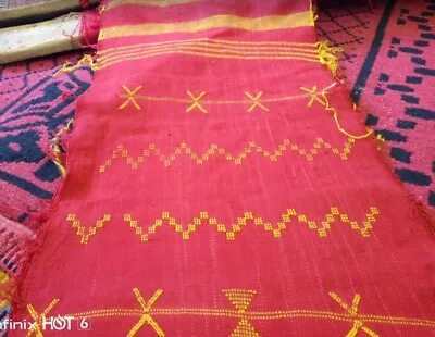 Custom Sabra Rug Red Moroccan Rug Custom Flatweave • $70