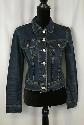 Vitamina Jeans Women's Jacket Size Small Italy Blue Cotton Blend Casual Boho Fun • $103.59