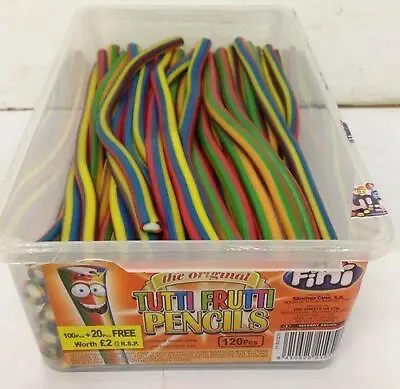 Tutti Fruitti Multicoloured 100 Pencils - Wholesale Retro Sweet • £8.99