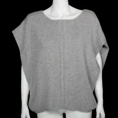 B CHYLL Oversize Drop Arm Cashmere Sweater Gray Sleeveless Womens Size S - 351 • $39