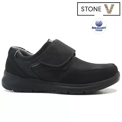 Mens Memory Foam Shoes Wide Fit Easy Touch Walking Orthopaedic Casual Formal New • £13.95