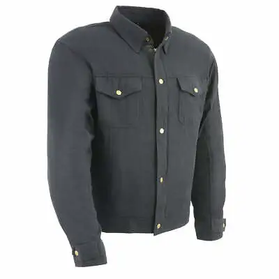 Milwaukee Leather MPM1623 Men's Black Flannel Biker Shirt With CE Approved Armor • $94.99