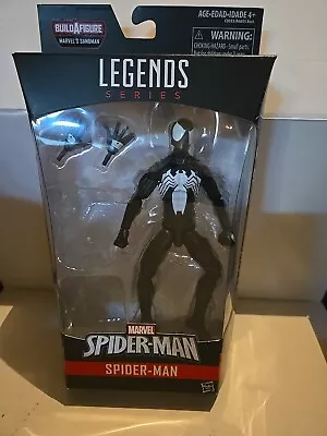 Marvel Legends Spider-Man (Black) Sandman Wave No BAF Hasbro Symbiote  • $35