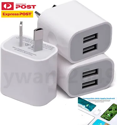 $5.95 • Buy Universal Travel 5V 5A Dual USB AC Fast Wall Charger Power Adapter AU Plug Phone