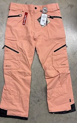 2024 NWT MENS VOLCOM GUCH STRETCH Gore-Tex SNOWBOARD PANTS $660 Peach Relaxed • $499