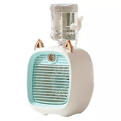 USB Mini Water Cooling Fan 2400mAh 2 Spray Modes 3-gear Wind With Water Bottle • £17.19