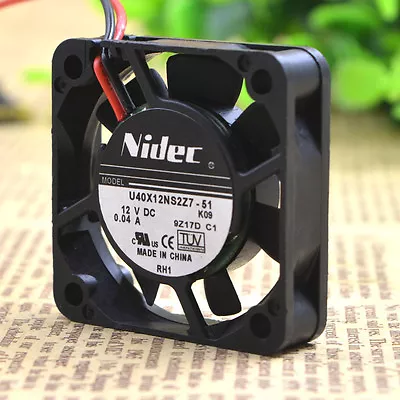 NIDEC 4010 U40X12NS2Z7-51 40mm 4cm DC 12V 0.04A Silent Quiet Cooling Fan • $12.93