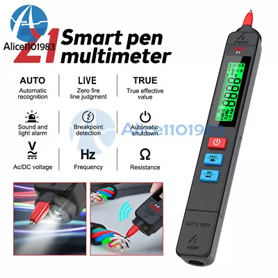 Mini Digital Multimeter Smart Pen-Type LCD 2000 Counts Voltmeter Resist • $12.21