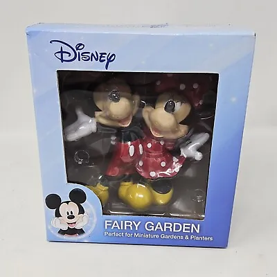 Disney Mickey And Minnie Fairy Garden Figurine In Box 5  NEW • $29.95