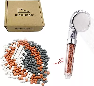 KISCHERS Filtration Stone Bead Balls For Shower Head Mineral Stone Beads • £8.63