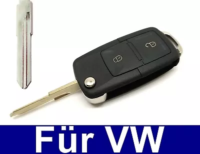 2 Buttons Folding Key Housing With Blank For VW Van T4 Multivan AH • $10.62