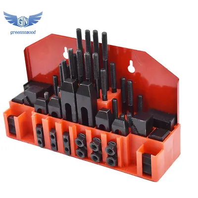 58 Pcs Pro-Series 7/16  T-Slot Clamping Kit Bridgeport Mill Set Up Set 3/8-16 • $64.18