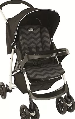 Graco Pushchair Mirage Travel System  Black Zigzag Used Condition • £75