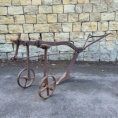 £200 • Buy Reclaimed Antique Iron Horse Drawn Plough Garden Or Pub Feature