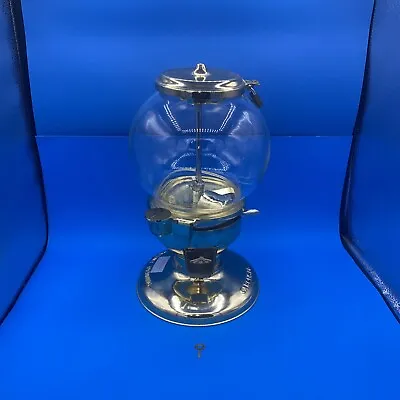 $150 • Buy Carousel Gold 14  Candy Gumball Nut Vending Machine Glass Globe Vintage Quarter