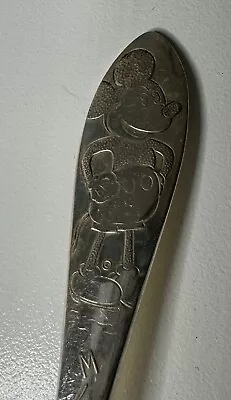 Vintage 1930's Mickey Mouse Spoon 5 1/2  Stamped WmRogers Mfg. Co. IS • $7