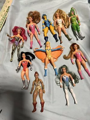 LOT OF 10 VINTAGE SHE-RA MOTU ACTION FIGURES 1980’s • $99.99