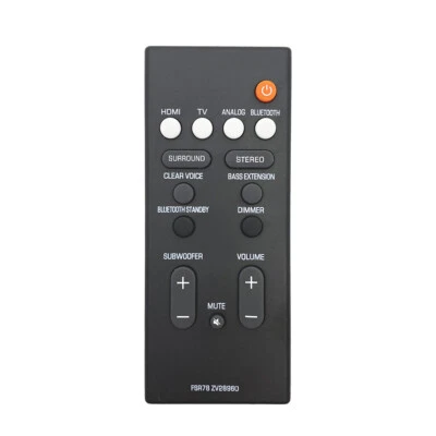 $19.04 • Buy Yamaha FSR78 Soundbar Remote Control YAS-106 YAS-207 ATS-1060 YAS-107 ATS-1070
