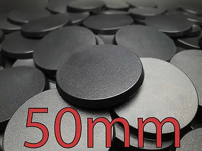 50mm Warhammer Bases Round Wargaming Wargames AOS Plastic • £3.39