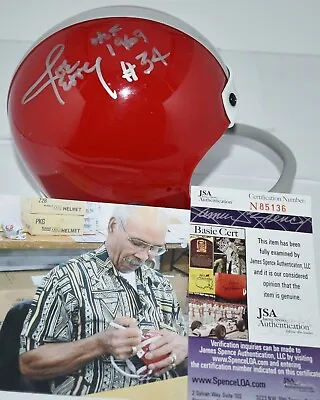 Joe Perry Autographed 1 Bar Tb 1950's Mini Helmet San Francisco 49ers Hof 69 Jsa • $236.03