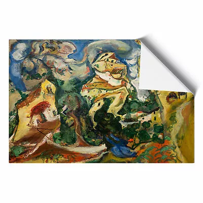 The Village By Chaim Soutine Wall Art Print Framed Canvas Picture Poster Decor • £18.95