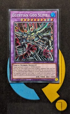 RA01-EN029 Egyptian God Slime Secret Rare 1st Edition YuGiOh • £1.90