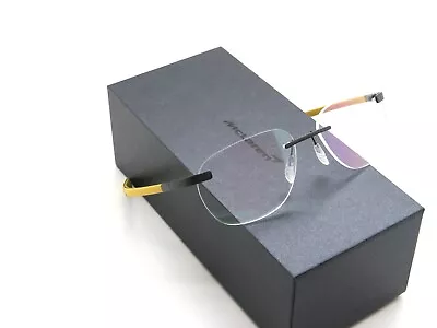 McLaren Super Series MLSUPO21 C04 Matte Black-Yellow Rimless 55mm Eyeglasses • $213.74