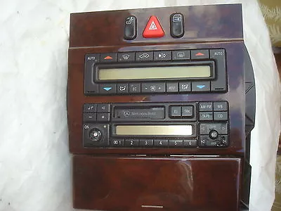 MERCEDES E320 E430 E CLASS W210 Center Wood Panel Radio Climate Control Assembly • $499