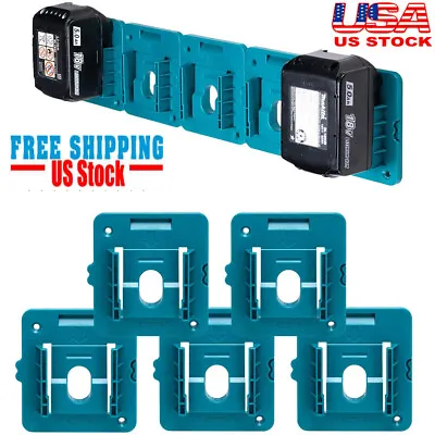 5 PACK 18V FOR Makita Tool Battery Holder / Mount / Hanger -BL1860 BL1850 BL1830 • $9.49