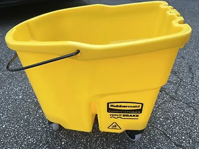 Brand New Rubbermaid Wave Break Mop Bucket 1887305 No Wringer Yellow 35 Quart • $69.99