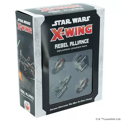 $59.99 • Buy REBEL ALLIANCE SQUADRON STARTER PACK Star Wars X-Wing 2.0 FFG