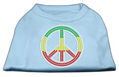 Rasta Peace Sign Shirts Baby Blue • $32.28