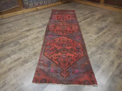 Tribal Geometric Vintage Turkish Rug Farmhouse Handmade Oriental Rug 2.7x9.9 • $50