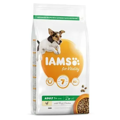 IAMS For Vitality Adult Small & Medium Breeds Fresh Chicken 2kg Or 12kg • £11.99