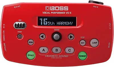 Boss VE-5-RD Vocal Performer Effects Processor Red Brand New Box Music Japan • $225.33