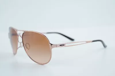 OO4054-01 Oakley Caveat Rose Gold / VR50-Brown Gradient Aviator Sunglasses • $48