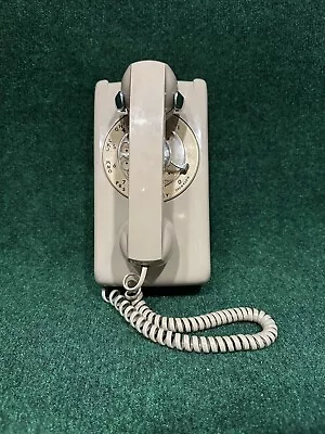 Vintage Rotary 554 Wall Phone RotelCom 1980s Rose Beige NICE!! • $49.99